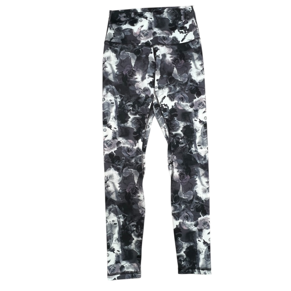 Rare Lululemon Align Tight Obscured Black Dusty Mauve